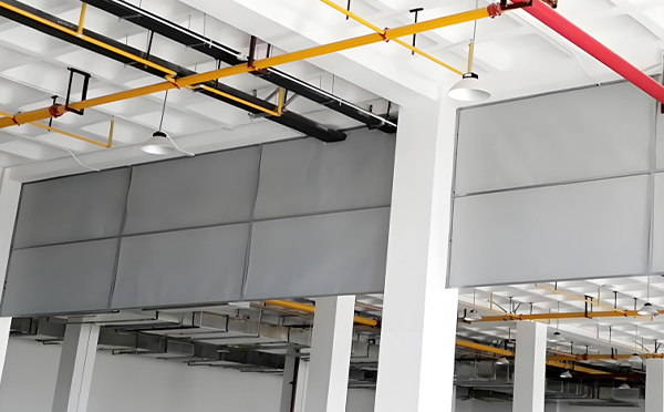 商场防烟分区常闭节点:大通挡烟垂壁高度与控制器接线图解 商场防烟分区常闭节点:大通挡烟垂壁高度与控制器接线图解