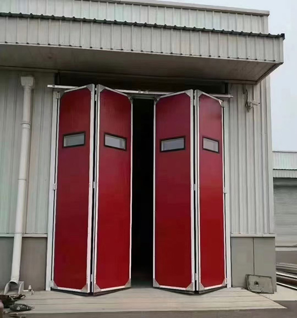 大通工业折叠门在大型装配车间出入口的应用实例